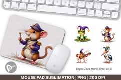 Bayou Jazz Mardi Gras Mouse Pad Product Image 1