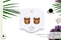 Forest Animal Stud Earrings | Laser Cut Jewelry Product Image 2