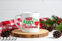 Hot Cozy Christmas SVG - Warm Holiday Vibes Design Product Image 2
