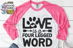 Love Is Four Legged SVG DXF PNG EPS Cutting File Product Image 3