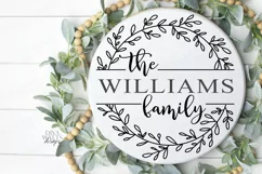 Family Sign - Farmhouse Style - You Customize - SVG Cut File Product Image 2