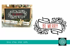Be Merry SVG | Laser Christmas Sign Cut File Product Image 1