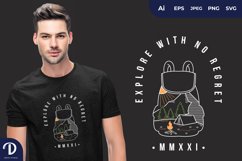 Explore with No Regret for T-Shirt Design Product Image 1
