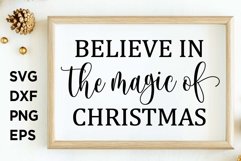 Believe the magic of Christmas SVG Product Image 1