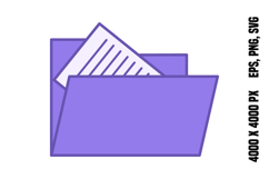 Colored Folder Icon Product Image 1