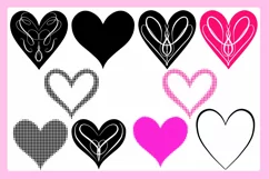 80 Valentine Love Hearts Collection ESP, JPG, PNG, SVG Product Image 5