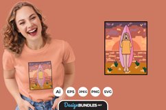Surfing for T-shirt Design Product Image 1