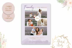 PSD Family Photo Session Card Template - Design #45 Product Image 3
