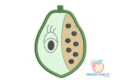 Papaya With An Eye Applique Pattern Product Image 2