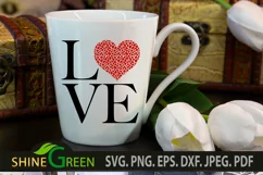 Valentines SVG - Love Animal Print Heart - Couple Gift SVG Product Image 2