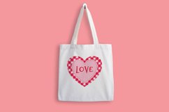 Checkered red heart for Valentine's Day Product Image 2