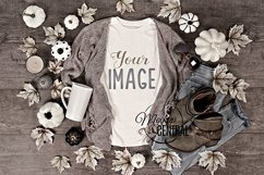 Women's Fall Shirt Mockup T-Shirt Styled Fashion Apparel JPG Product Image 1