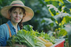 Farm Woman Background Wallpaper Product Image 1
