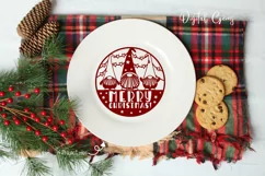 Gnome paper cut, Christmas design. SVG / DXF / EPS / PNG Product Image 5