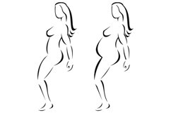 Female Line Drawing Product Image 1