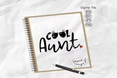 Aunt Svg, Cool Aunt Svg, Auntie Svg, Niece Svg, Aunt Design Product Image 1