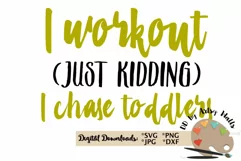 I workout Just kidding svg workout shirt svg gym shirt quote Product Image 2