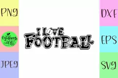 I love football svg, football svg Product Image 2