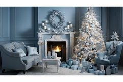 living christmas blue and silver Product Image 1