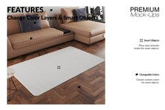 3 Types of Carpets in Living Room Mockup Set Product Image 2