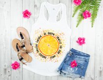 Positive Quotes | Be Happy | Orange Slice Sublimation Product Image 3