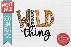 Wild Thing Sublimation PNG | Funny Kids T-shirt Printable Product Image 1