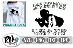 Wrestling Mom - A Sports Cricut Cut File Product Image 1