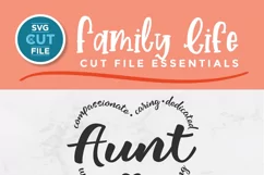 Aunt svg, an auntie svg heart design for aunt's day Product Image 4