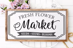 Fresh Flower Market Seeds Stems Blooms - Farmhouse Sign SVG Product Image 3