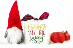 Christmas Toilet Paper Gag Gift SVG - Tinkle All The Way Product Image 1
