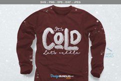 It's Cold, Let's Cuddle - svg, printable Product Image 1
