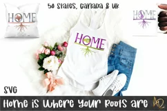 Home Is Where the Roots Are |SVG file 50 states, Canada & UK Product Image 1