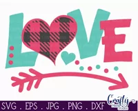 Love Shirt Design | Valentines Day Svg File for Cricut Product Image 2