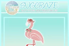 Flamingo with Flowers SVG Dxf Eps Png Pdf Product Image 4