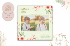 PSD Mother's Day Photo Session Card Template - Design #37 Product Image 4