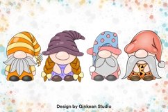 Gnome clipart set, gnome png, sublimaion, gnome sticker Product Image 3