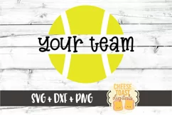 Personalized Tennis Ball Team Design SVG PNG DXF Cut Files Product Image 2