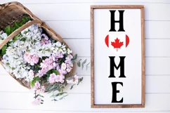 Canadian Flag SVG - Home SVG, Welcome Sign SVG Product Image 3