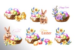 Happy Easter. Watercolor collection Product Image 5