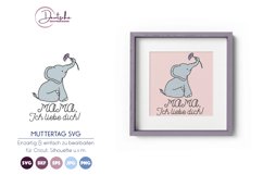 Muttertag SVG | Ich liebe dich Product Image 1