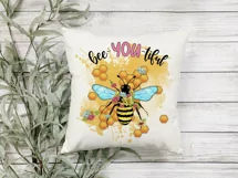 Honey Bee With Flowers Sublimation | Honey Comb PNG Product Image 4