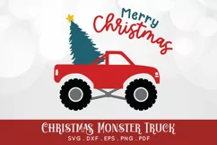 Christmas Monster Truck svg dxf png eps pdf Product Image 1