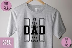 Dad stacked word| vinyl cutting | Dad t-shirt print Product Image 1