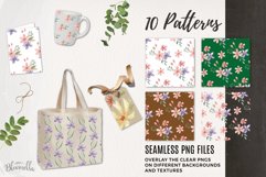 Flavours Pink Seamless Patterns Digital Paper Flowers Floral Product Image 2