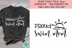 Proud swim mom svg, sports svg Product Image 1