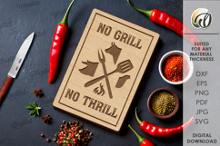 BBQ Cutting Board Laser Cut. Kitchen decor SVG Product Image 1