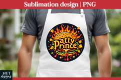 Patty Prince Burger BBQ Fathers day tshirt, grill master Product Image 1