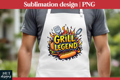 Grill Legend Hot Dog BBQ Fathers day tshirt, grill master Product Image 1