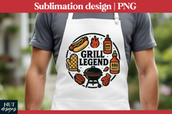 Grill Legend Dad Retro BBQ Fathers day tshirt, grill master Product Image 1