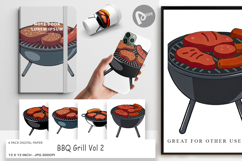 Digital Paper BBQ Grill Product Image 1